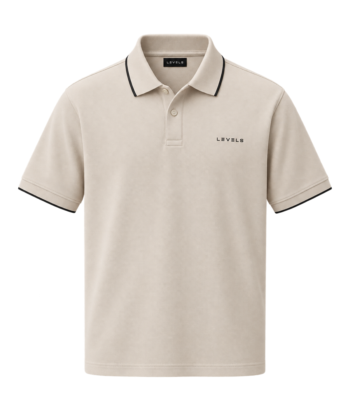 LEVELS Pique Polo front view