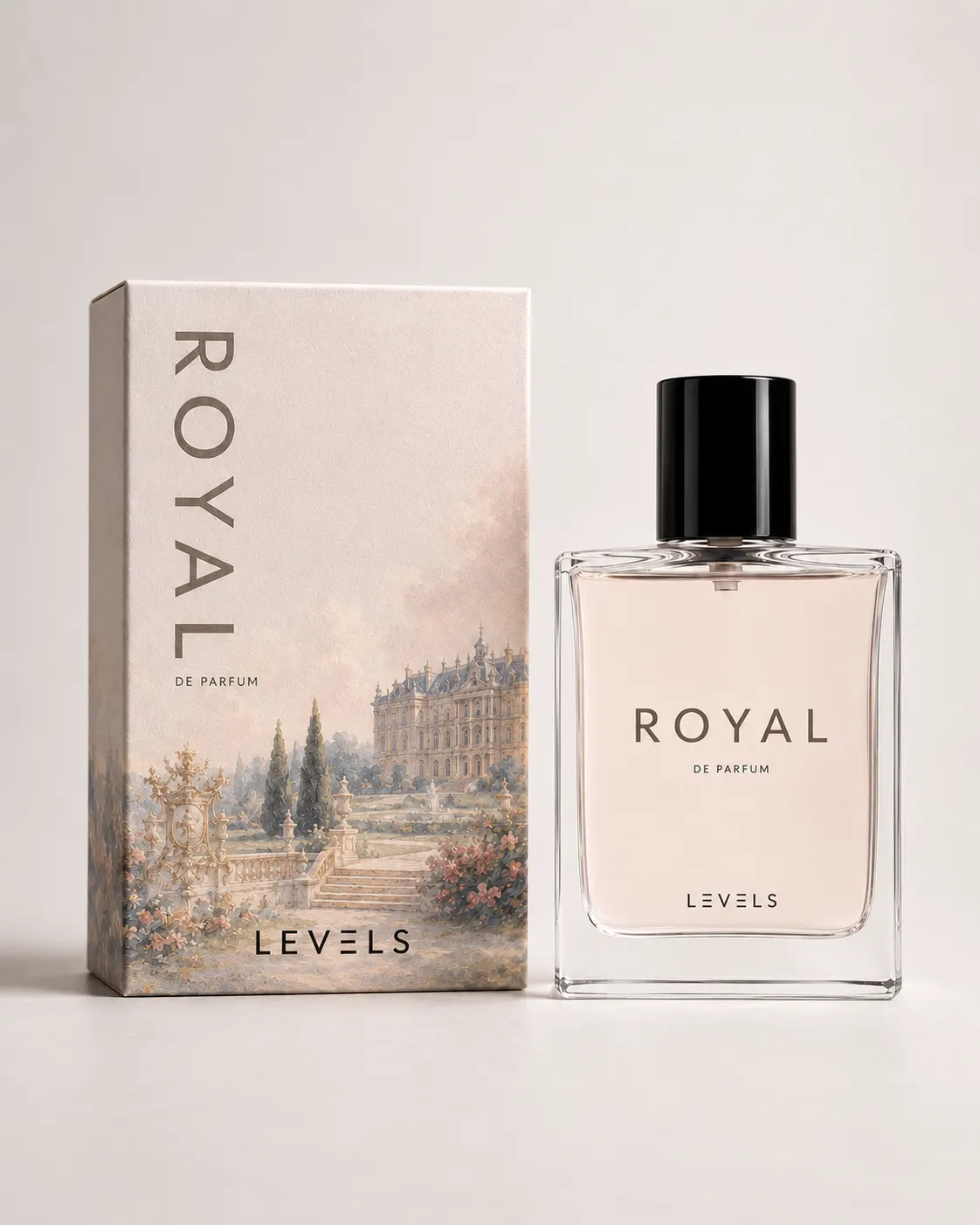 LEVELS ROYAL Imperial Valley inspired Eau de Parfum bottle front view