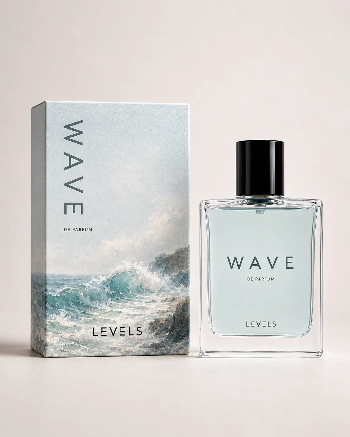 LEVELS WAVE Acqua di Gio inspired Eau de Parfum bottle front view